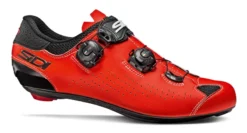 Sidi Genius 10 Road Shoe Black/Red Fluo