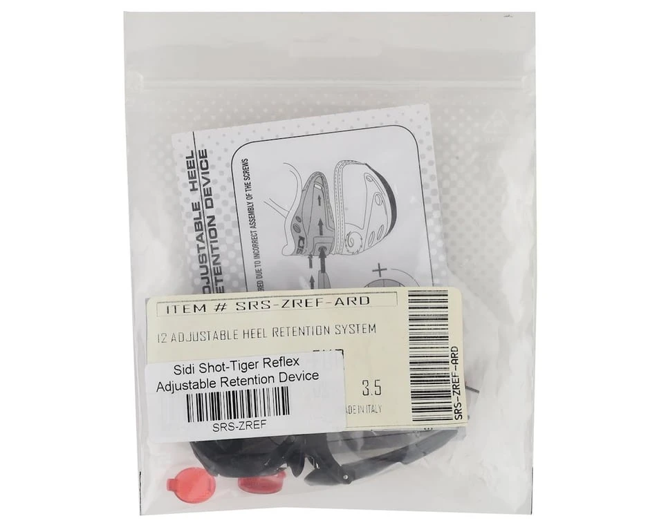 Sidi Shot/Tiger Reflex Adjustable Heel Retention System (Black) Sidi Shot/Tiger Reflex Adjustable Heel Retention System (Black) -Sidi Shop srs zref 1